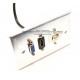 Placa Tapa Vga + HDMI 1.4 (4k) pigtail + USB 2.0 tipo B Aluminio